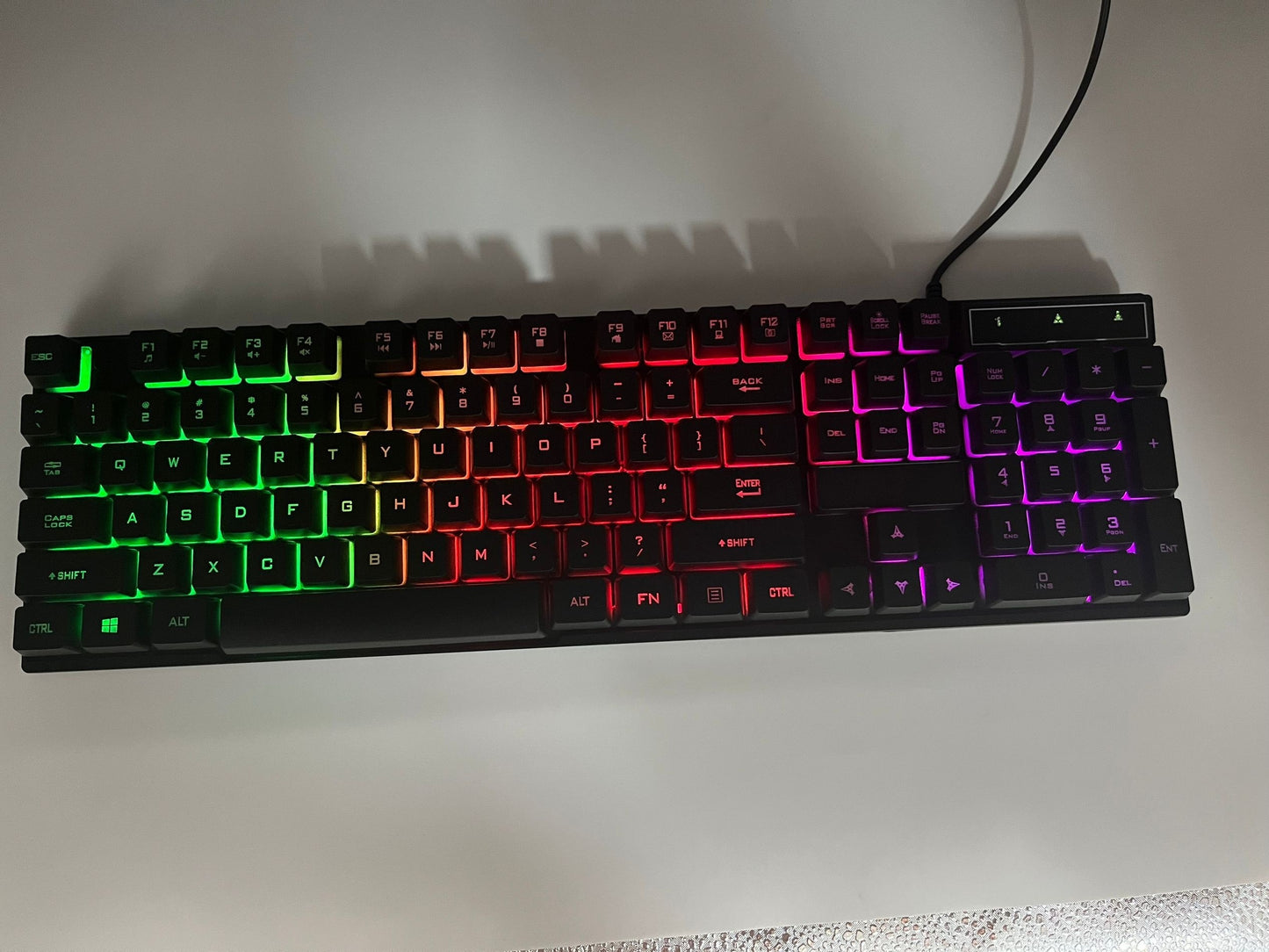 Wired Keyboard Game Luminous Mechanical Feel Computer Office Gaming Keyboard