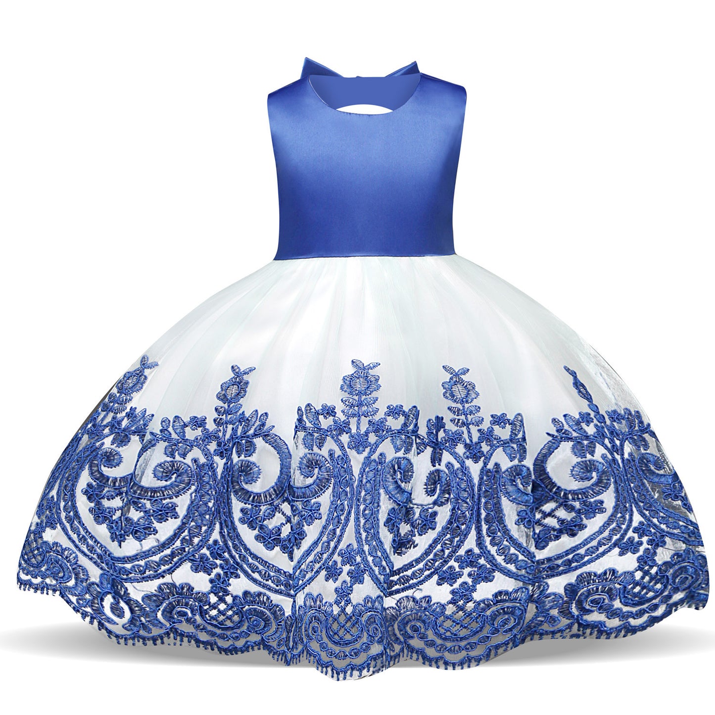 Heavy Industry Embroidered Princess Dress Bow Knot Children's Skirt