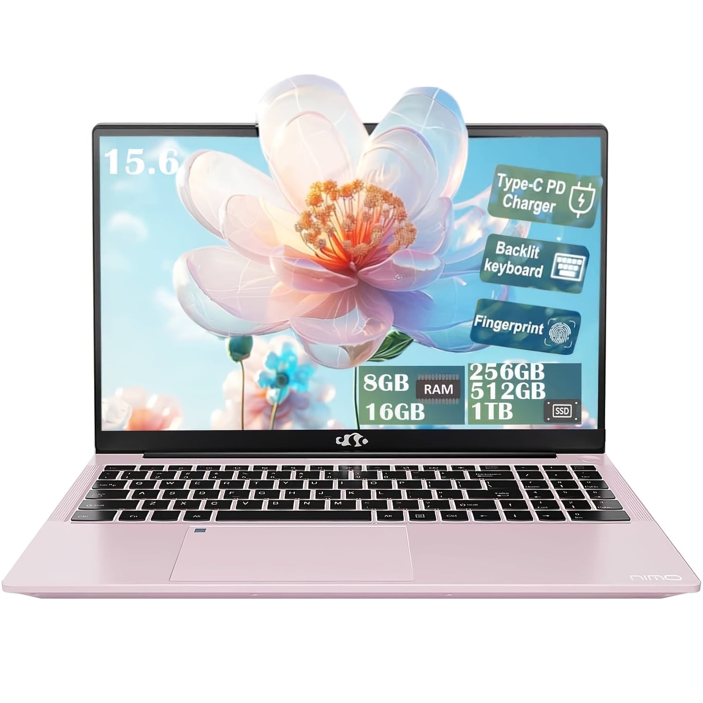 15.6 Inch High-Performance Laptop, Intel Pentium Quad-Core N100 (Beat to I3-1115G4, Up to 3.4GHz), RAM 8GB/16GB, SSD 256GB/512GB/1TB Full HD Laptop for Student And Business, Ultra-Thin And Lightweight Notebook PC Computer for