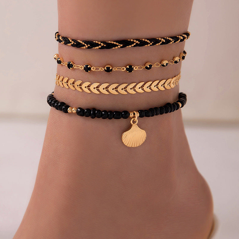 4 pcs Foot Chain For Men And Women
