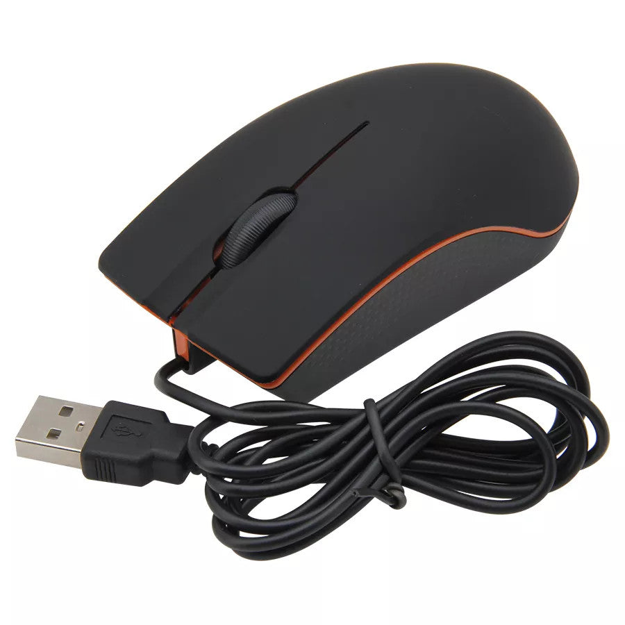 Wired USB Mouse For Computers And Laptops, For Right Or Left Hand Use, Ergonomic Computer Mouse With Durable Clicks
