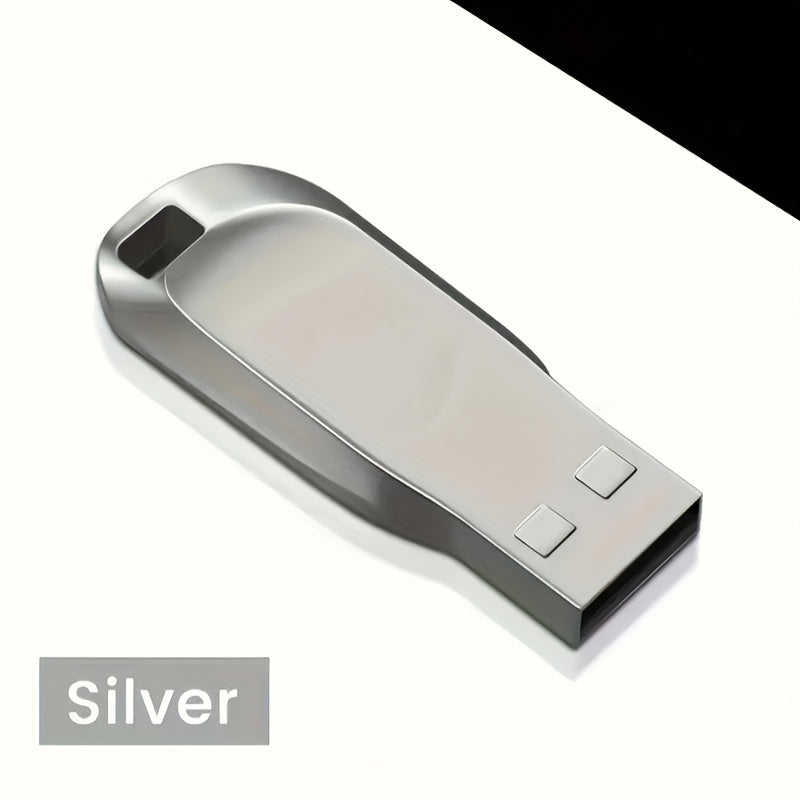 128GB Metal USB Flash Drive - High-Speed USB 2.0, Durable & Secure Data Storage for Computers, Laptops, and Tablets, Ideal Gift, Optional 8GB Capacity, Secure Data Storage | Metallic Finish | Durable USB Drive, USB Flash Driv