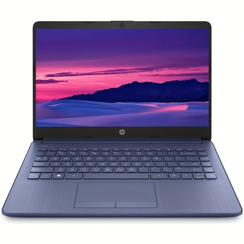 HP 14" Ultral Thin And Light Laptop, Intel Quad-Core N4120, 16GB RAM, 64GB EMMC + 256GB SD Card, Intel UHD Graphics 600, Wi-Fi, Windows 11 Home In S Mode