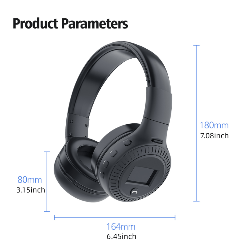 Zealot B19 Wireless Headphones Headset Stereo Earphone With FM Radio Microphone For Computer Phone Compatible With TF Aux