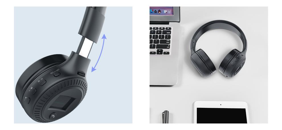 Zealot B19 Wireless Headphones Headset Stereo Earphone With FM Radio Microphone For Computer Phone Compatible With TF Aux