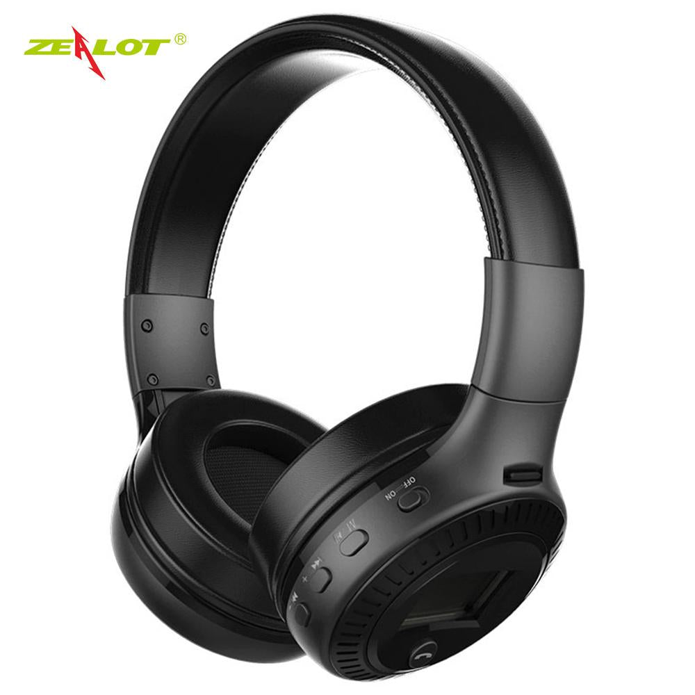 Zealot B19 Wireless Headphones Headset Stereo Earphone With FM Radio Microphone For Computer Phone Compatible With TF Aux