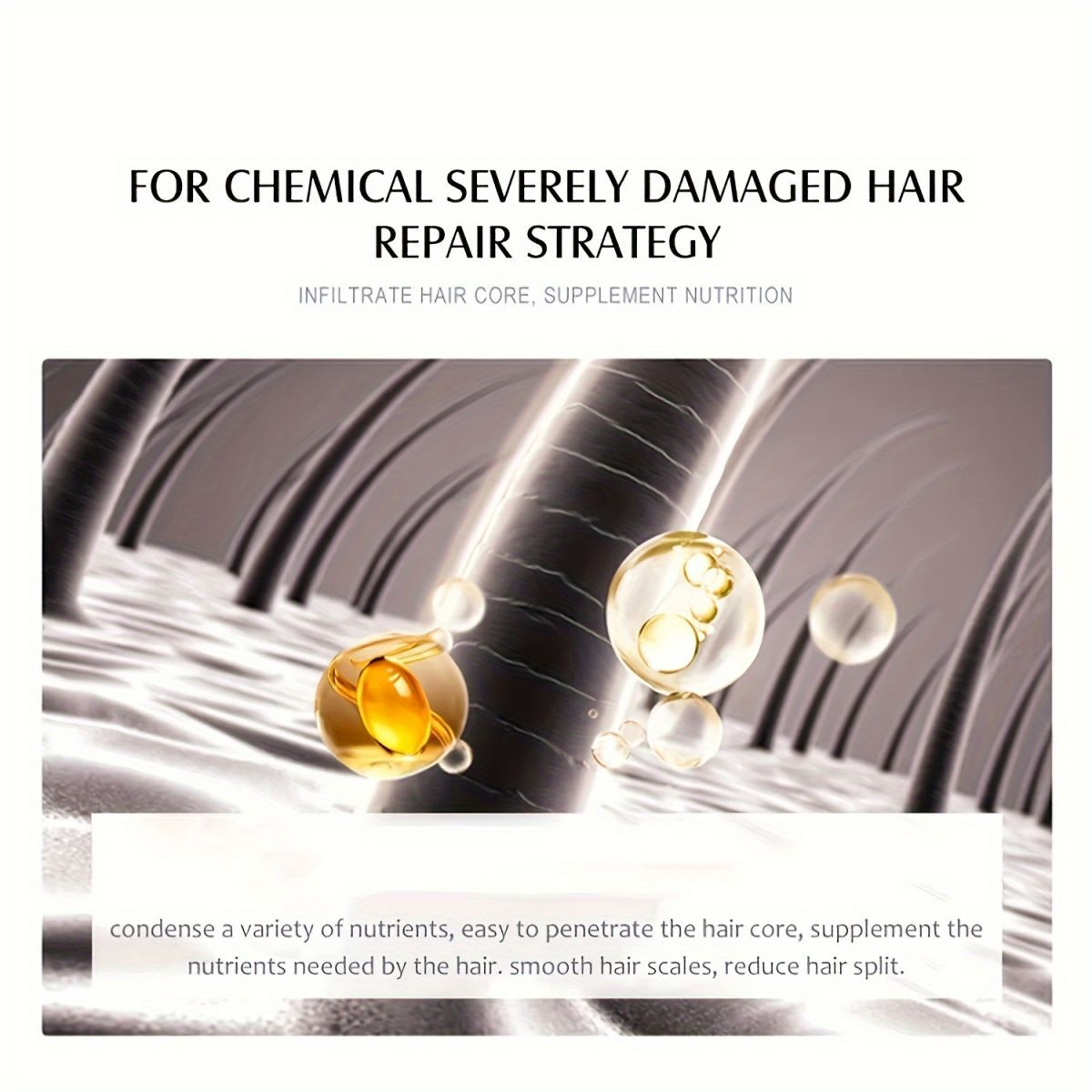 1.69oz/ Natural Herbal Essential Oil for Hair Care, Smoothing And Smoothing Essence for Hair Care, Saving Frizz, Smoothing And Lasting Fragrance