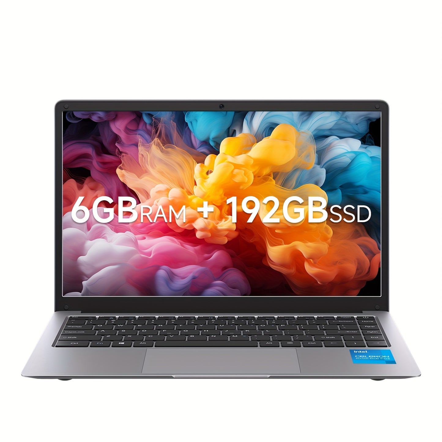 Intel Celeron 14-Inch Full HD Business Laptop, Lightweight and Portable, 6GB LPDDR4 RAM, 192GB SSD, Apollo Lake N3350, Perfect Christmas Gift for Family and Friends