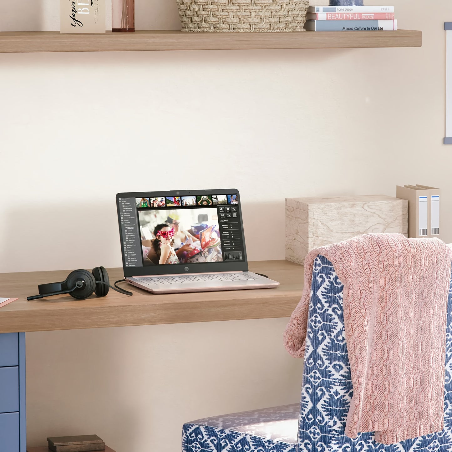 HP Ultral Light 14" Laptop, Intel Quad-Core N4120, 8GB RAM, Anti-Glare HD Display - 256GB Storage(128GB EMMC+ 128GB SD Card), Webcam, Windows 11 Home In S Mode