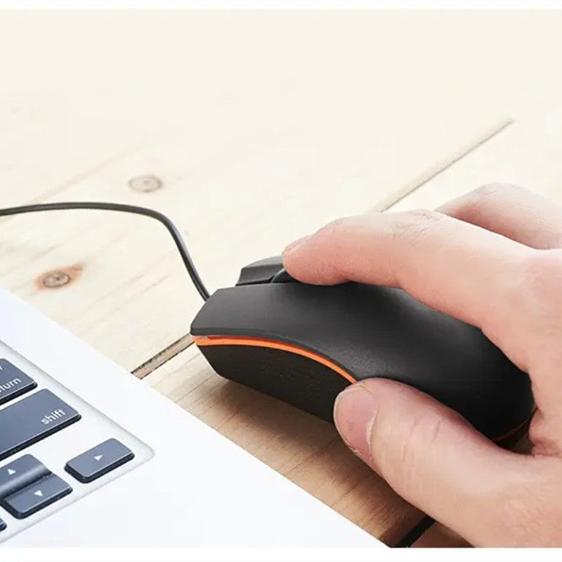 Wired USB Mouse For Computers And Laptops, For Right Or Left Hand Use, Ergonomic Computer Mouse With Durable Clicks