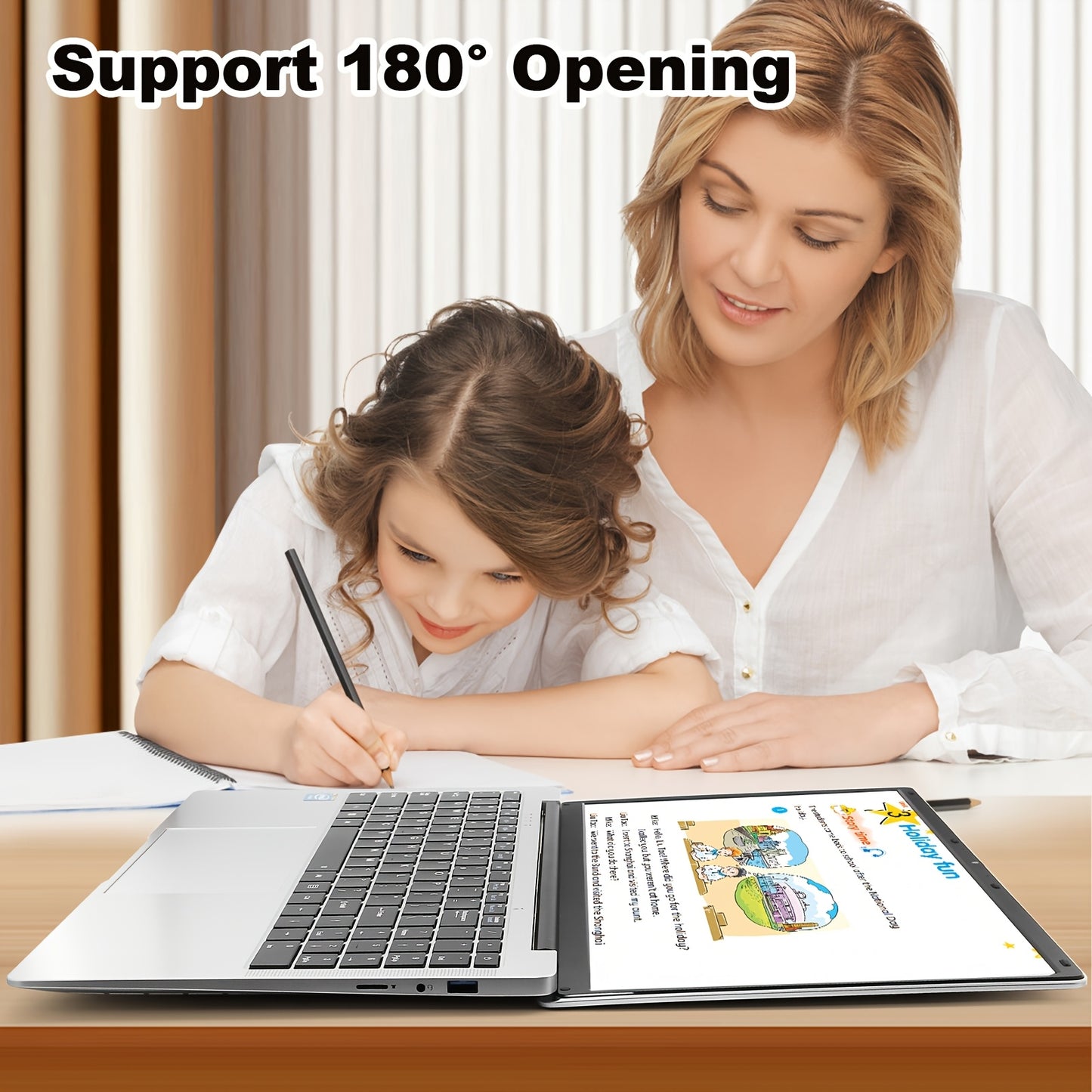 Newest 15.6 FHD Student Laptop Computer, Business Person PC Work Notebook Computers for College Students, Intel Celeron Dual Core Processor Up to 2.60Ghz, 8GB RAM, 256GB SSD, Webcam, Slim Portable Latest Generation Business L