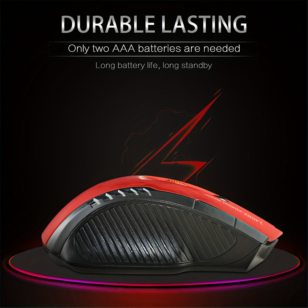 Compact Mini 2.4GHz Wireless Gaming Mouse - Precise Laser Optical Technology, Ergonomic Design, Plug-and-Play USB Receiver, Compatible with Computer, PC, Laptop - Ideal for Gamers and Everyday Users