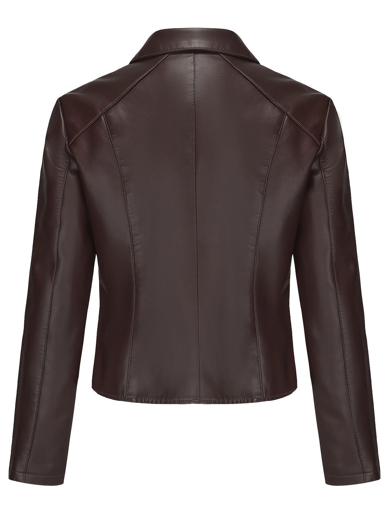 Women's Elegant White Rivet-Studded Jacket - Lightweight High Quality Machine-Washable Long Sleeve Cardigan with Turn- Collar, Regular Fit for All-Season Casual & Formal Wear, Lightweight Cardigan