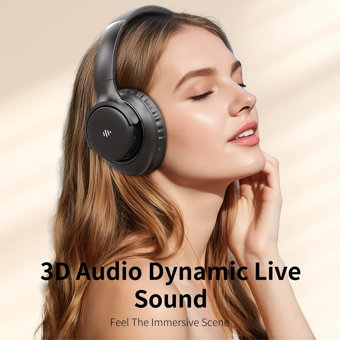 Over-Ear Headphones With Microphone, Lightweight Foldable & Portable Stereo Bass Headphones, Hands-Free Calling, Ideal For Gaming & PC & Mobile Phones Use, Gaming Headphones | Noise Isolating Headphones | Foldable Headphones