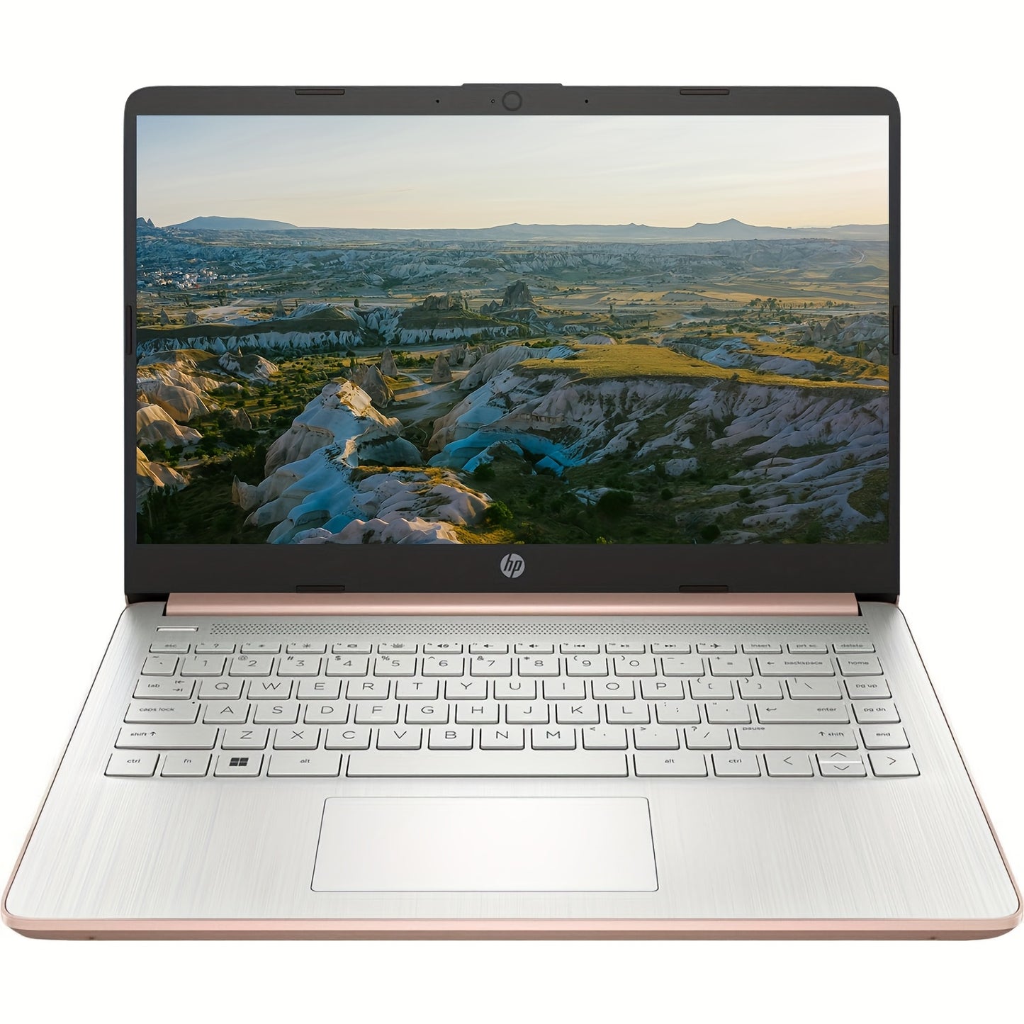 HP Ultral Light 14" Laptop, Intel Quad-Core N4120, 8GB RAM, Anti-Glare HD Display - 256GB Storage(128GB EMMC+ 128GB SD Card), Webcam, Windows 11 Home In S Mode
