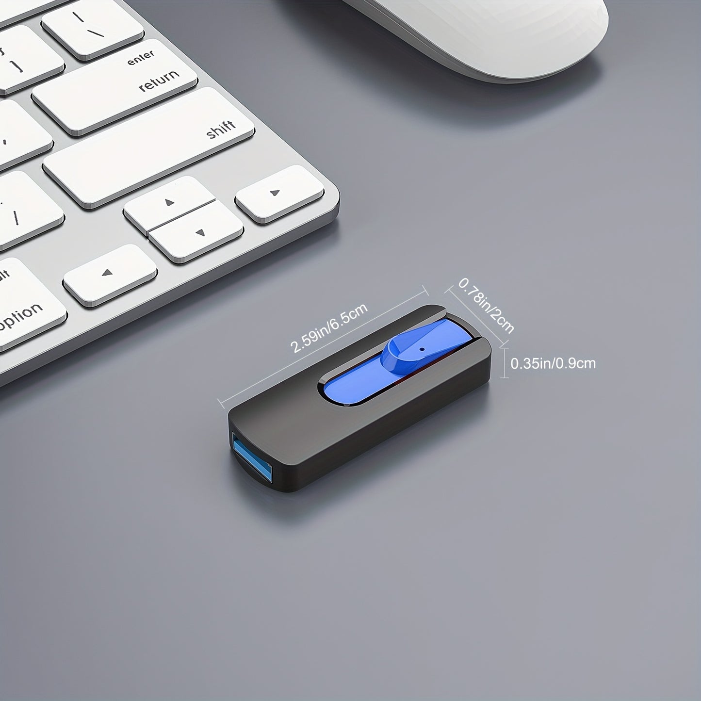 KEXIN 10pcs 64GB 32GB 10pcs 16GB USB Flash Drives Slide Retractable Memory Stick Bulk USB 2.0 Thumb Drive Jump Drive Zip Drive USB Sticks Data Storage Backup for PC Mac (10 Mixed Color)