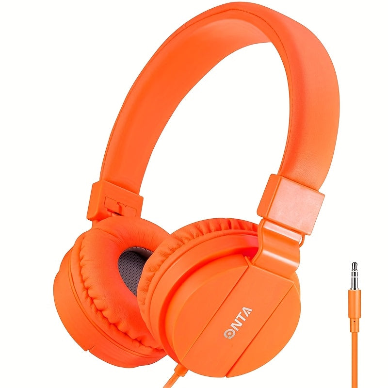 ONTA Kids Headphones For Boys Girls - Child Student Headset Wired Plug Earphones School Teen On Ear For Ipad | Computer | Smart Phone | Amazon Fire Tablet | Laptop | Plane Travel