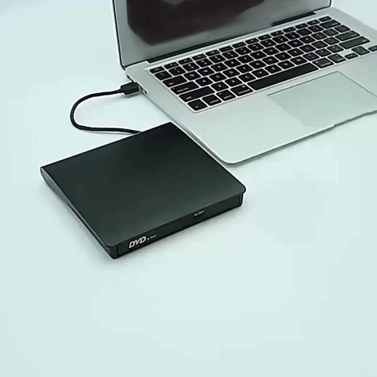 External CD DVD Drive, USB 2.0 Slim Protable External CD-RW Drive DVD-RW Burner Writer Player For Laptop Notebook PC Desktop Computer