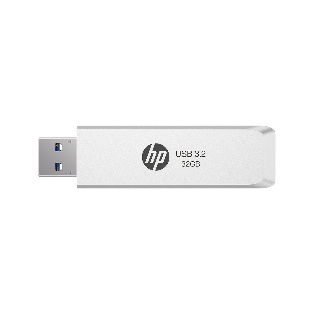 HP 32GB/64GB/128GB/256GB USB 3.2 Gen1 High-Speed Retractable Metal U Disk, Portable and Durable with Large Capacity for Data Transfer