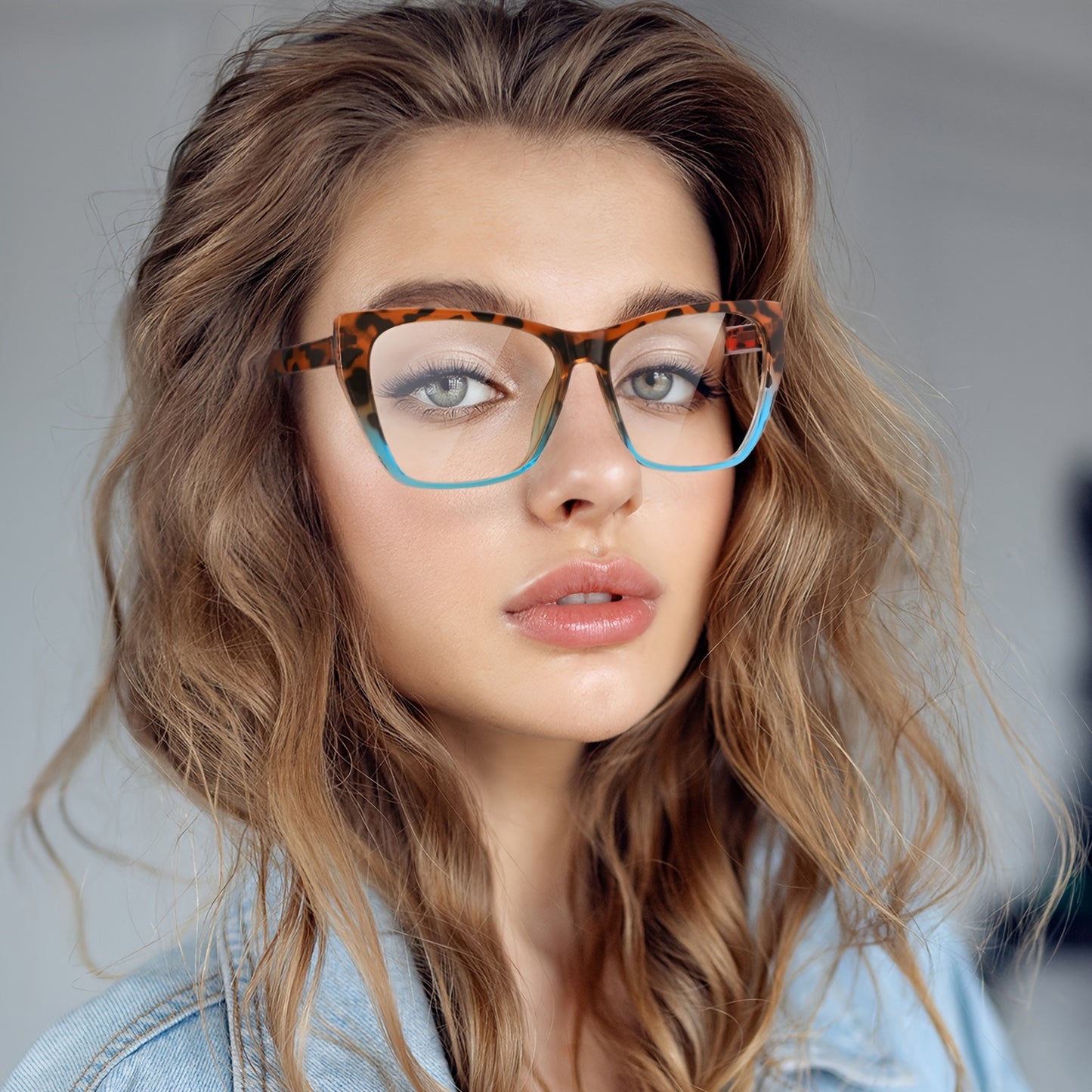 1pc Womens Butterfly Reading Glasses - Advanced Blue Light Blocking, Optical Clarity with Stress-Free Spring Hinges, Fashionable Anti-Glare Eyestrain Relief for Computer Use