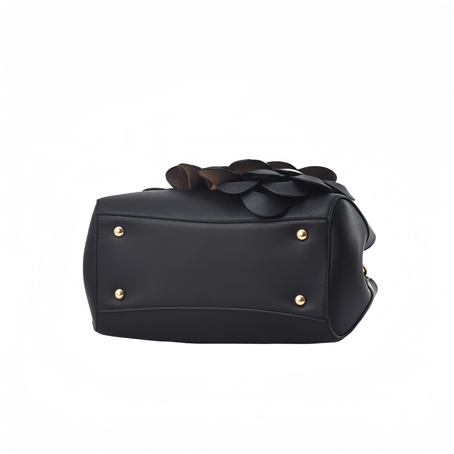 Elegant Floral Designer Handbag For Women, Vintage Style, PU Leather Shoulder & Crossbody Bag, Elegant Satchel Bag