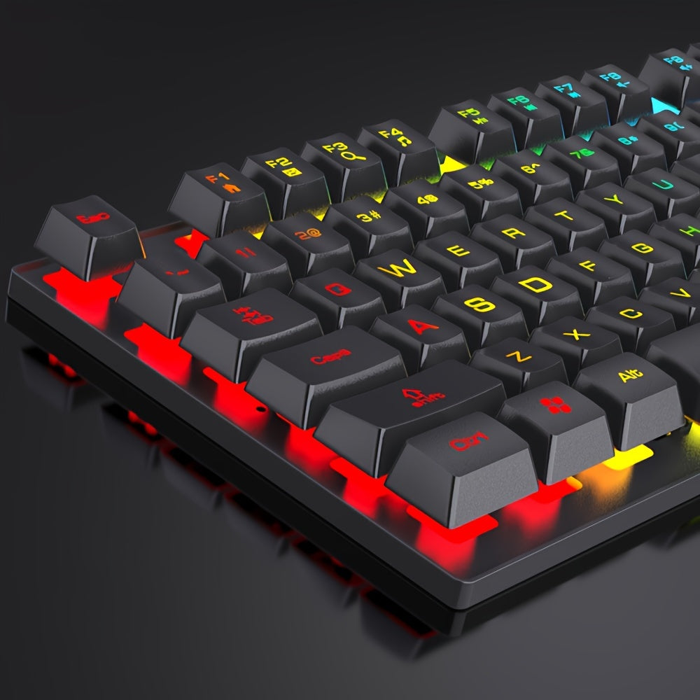 Wired Keyboard Game Luminous Mechanical Feel Computer Office Gaming Keyboard