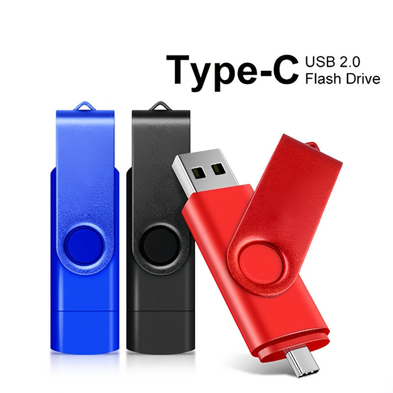 USB 2.0 Type C OTG Pen Drive 2 in 1 High Speed Pendrive, 512MB/32GB/100GB, USB Stick