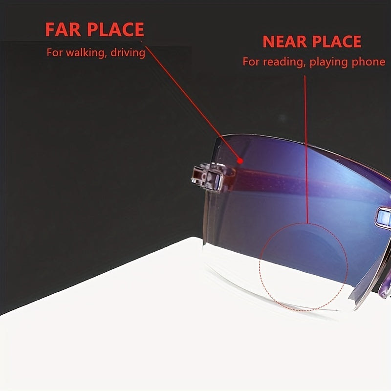 Reading Glasses Bifocal Clear Lens Anti Eyestrain Computer Presbyopic Glasses For Women Men