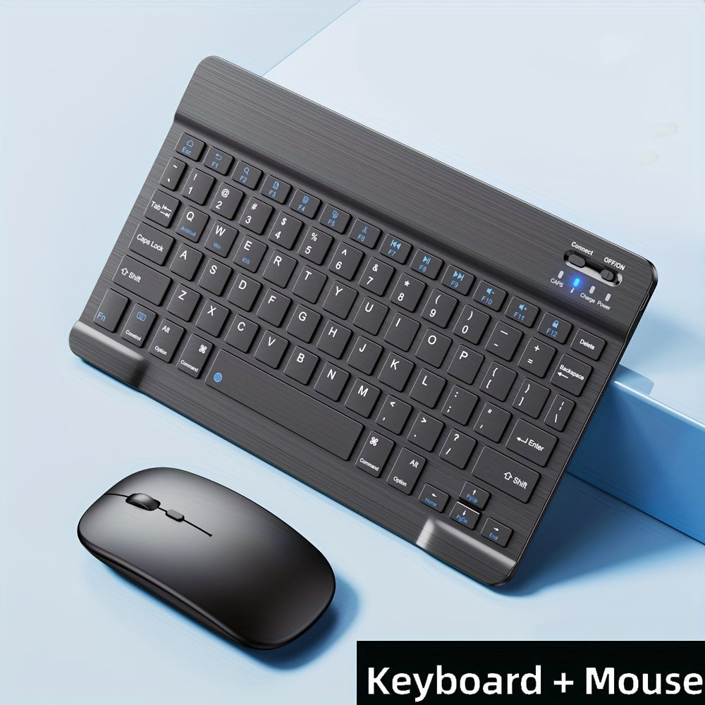 Ultra-Slim Portable BT Keyboard - Wireless Keyboard And Mouse Set, Suitable For IPad, Tablet, Laptop, Office Computer