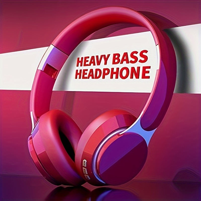 07S Wireless Over-ear Headphones - Hifi Surround Bass, Foldable Design, 400mAh Battery | Wireless, Wired, TF Card, Radio Mode for Sports, Games