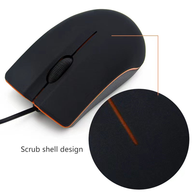Wired USB Mouse For Computers And Laptops, For Right Or Left Hand Use, Ergonomic Computer Mouse With Durable Clicks