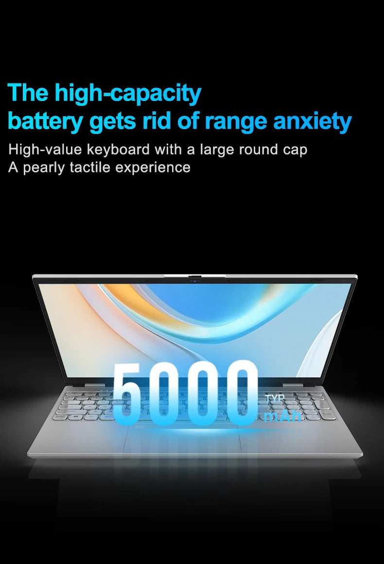 New 16" Inch 2K Laptop, 240 Hz ultra-clear screen, Windows 11 Pro Portable PC Gaming notebooks 32GB 2TB fingerprint unlock
