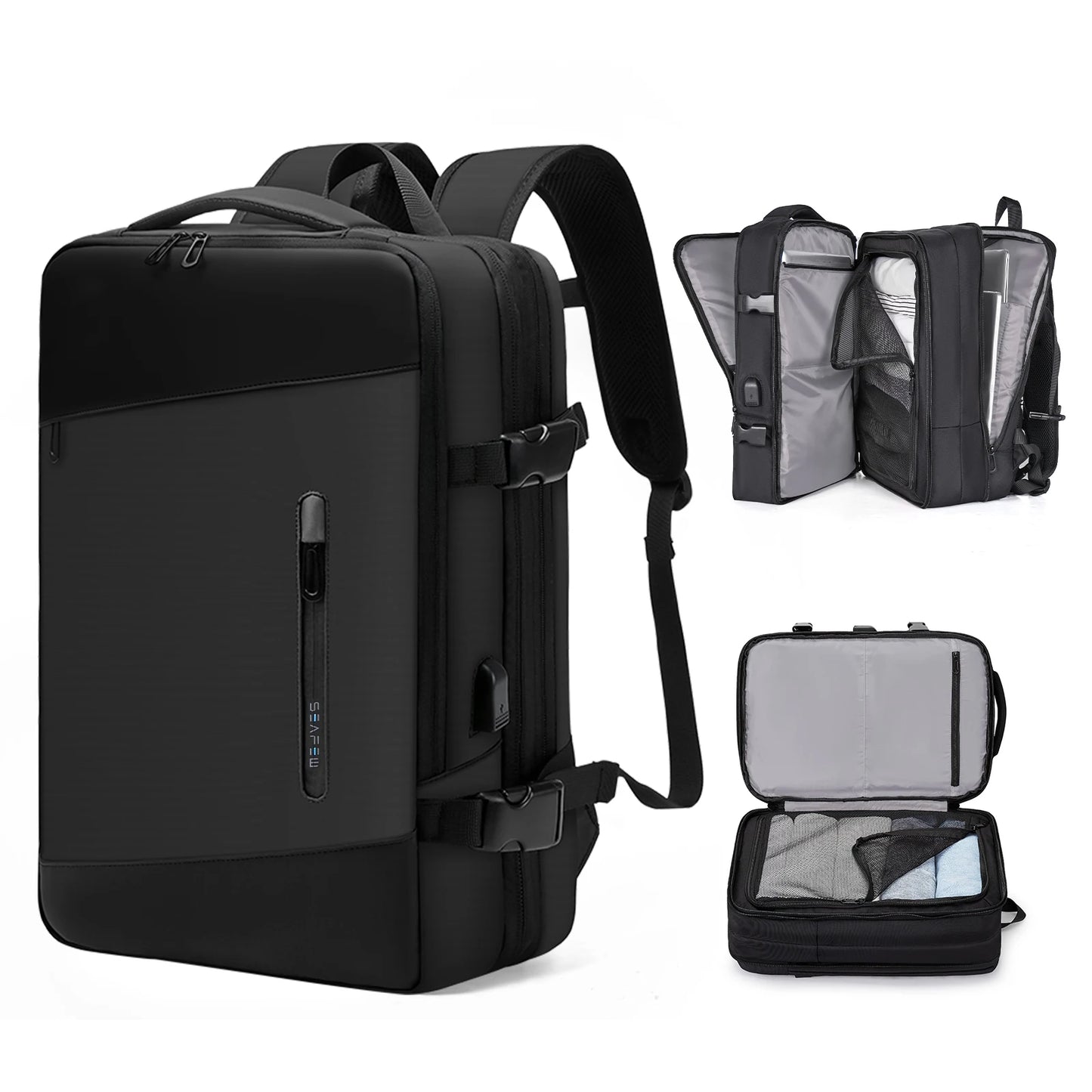 Travel Backpack, Flight Approved Carry On Backpack for Women Men, Expandable Large Luggage Backpack Business Weekender Daypack