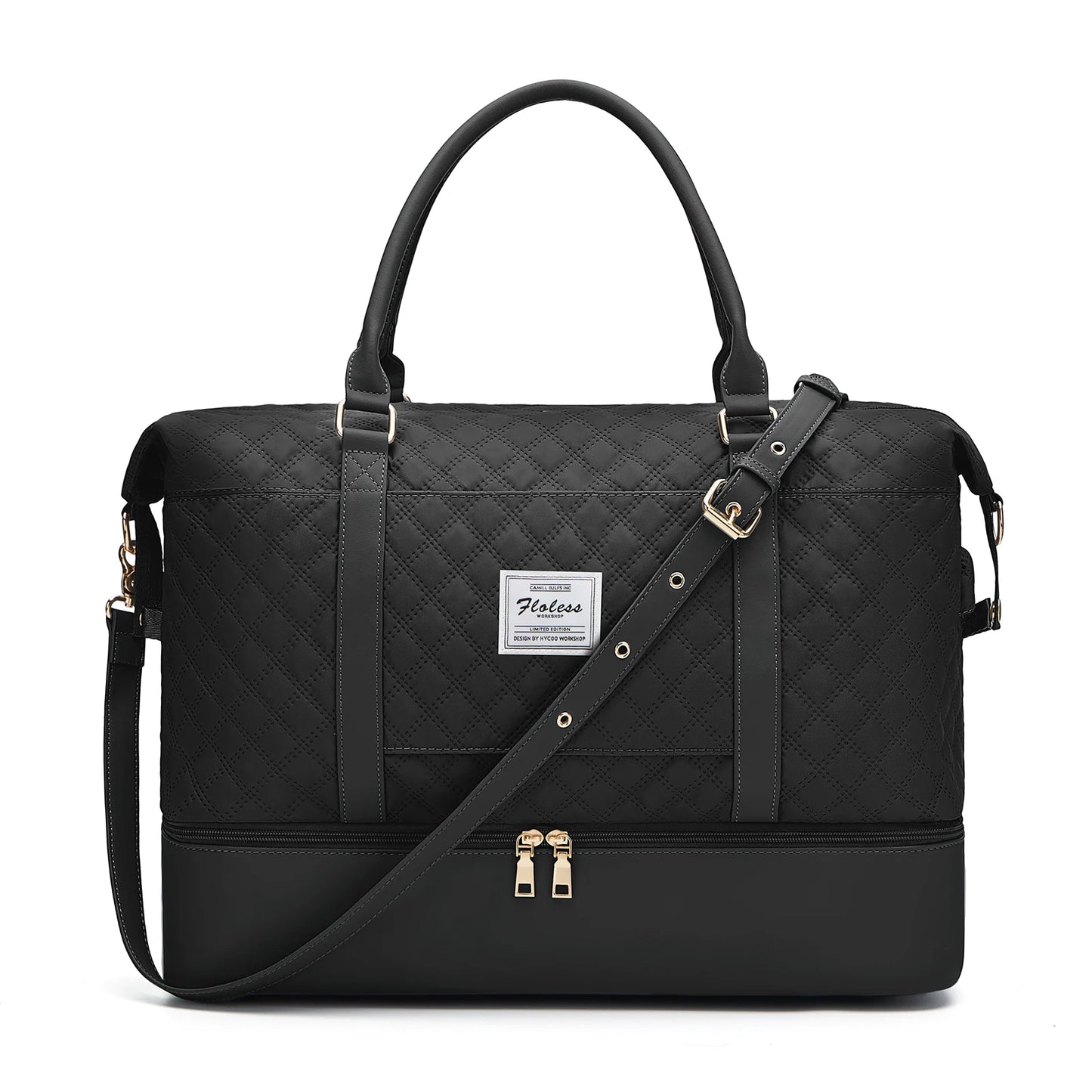 Weekender Bag for Women Large Travel Duffle Carry on Tote Bag with Shoe Compartment for Travel Essentials Overnight Hospital Bag