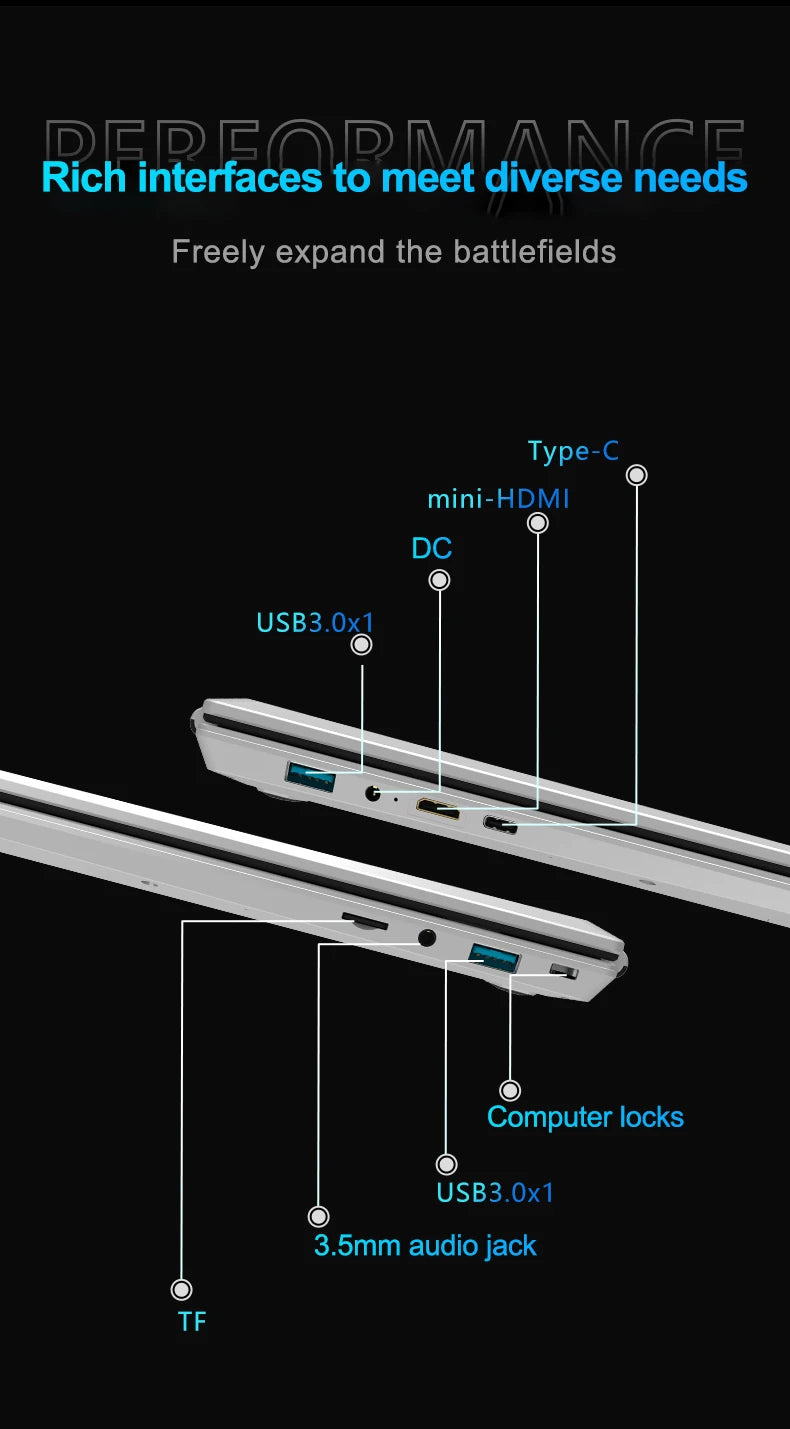 New 16" Inch 2K Laptop, 240 Hz ultra-clear screen, Windows 11 Pro Portable PC Gaming notebooks 32GB 2TB fingerprint unlock