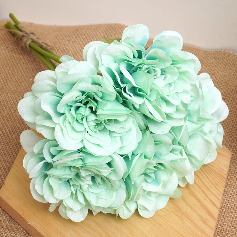 5pcs Beautiful Artificial Peony Flowers High Quality White Bouquet Wedding Home Table Decor Fake Flowers Christmas Arrangement