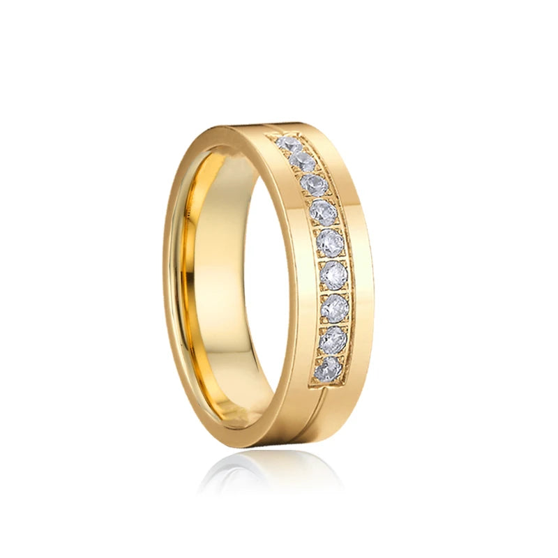 engagement wedding rings for men and women lover's alliance couples 14k rose gold plated ladies fashion jewelry finger ring