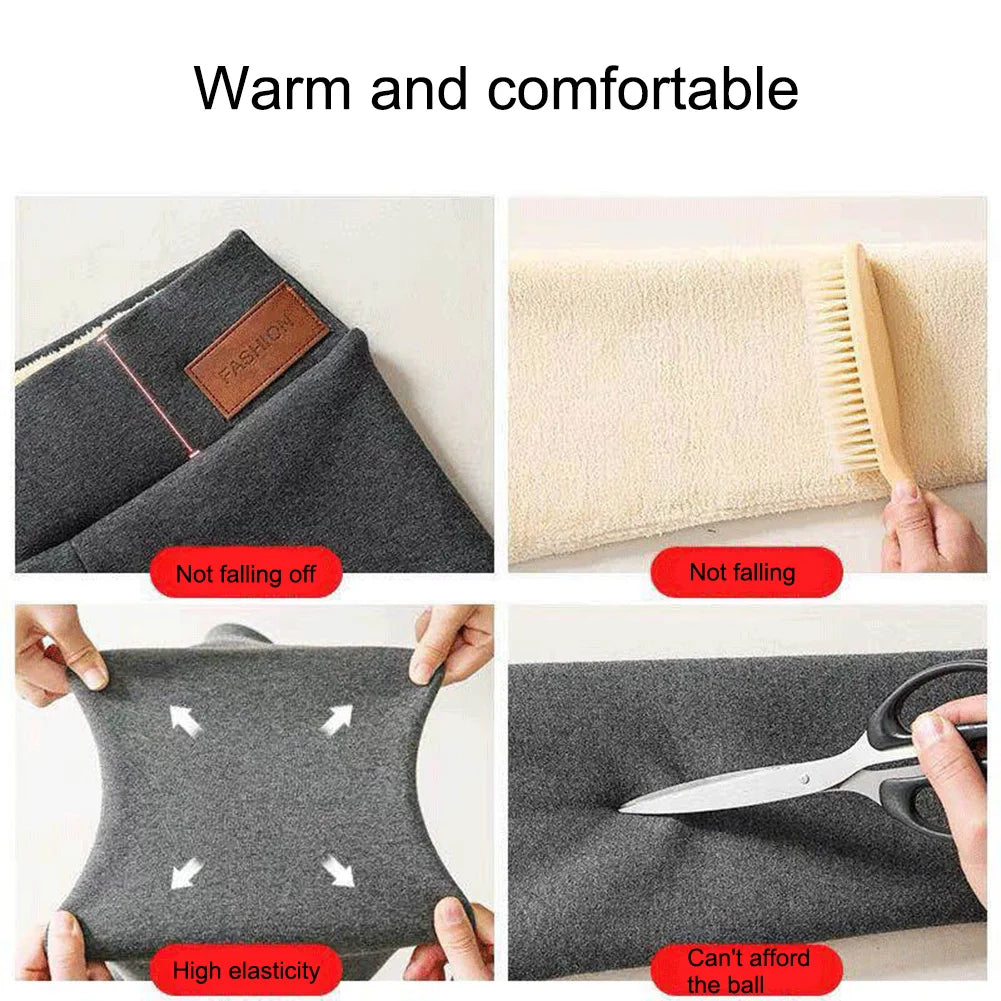 Winter Women Leggings Solid Warm Leggings Thicken Lambwool Hight Waist Fleece Keep Butt Lift High Stretchy Walking Pants Pocket