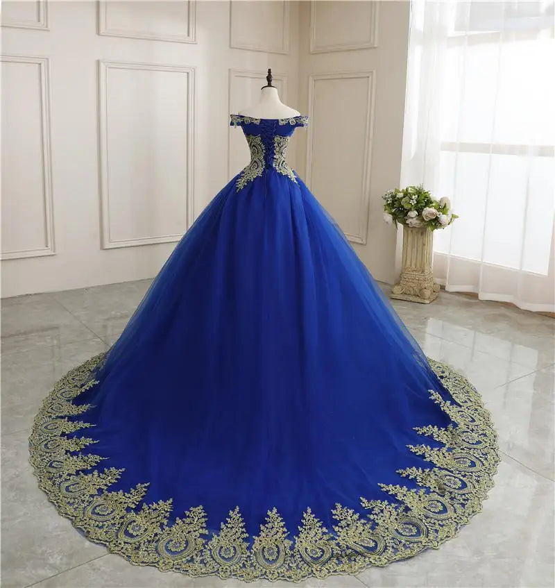 Quinceanera Dress 2024 New Luxury Boat Neck Party Prom Ball Gown Vintage Lace Vestidos Robe Vestidos Custom Made Customized