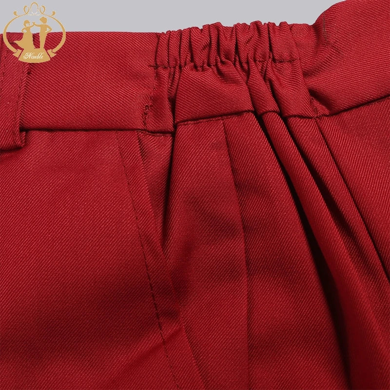 Spring Autumn Formal Suits for Boys Kids Wedding Blazer 3Pcs/Set Children Wholesale Clothing 3 Colors Red Black and Blue