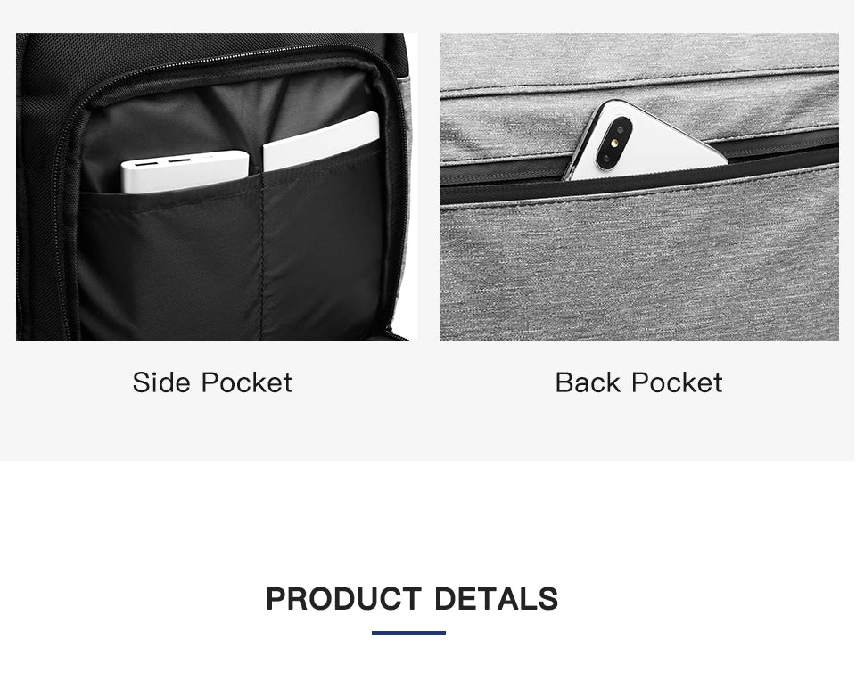 OZUKO Multifunction Men Suit Storage Travel Bag Large Capacity Luggage Handbag Male Waterproof Travel Duffel Bag Shoes Pocket