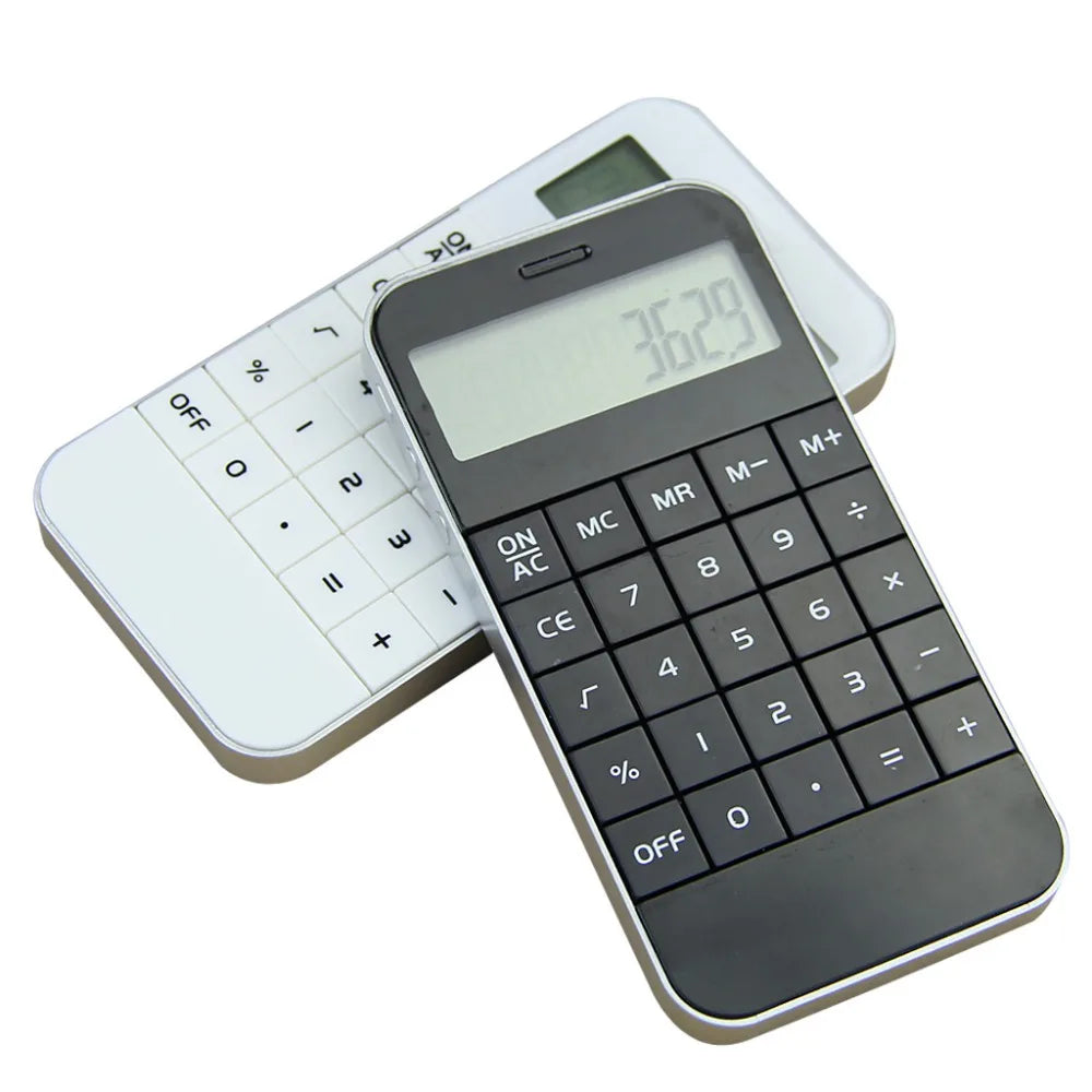 High Quality Pocket Electronic 10 Digits Display Calculate Calculator Simplicity Fashion Mini Arithmetic Calculator Black White
