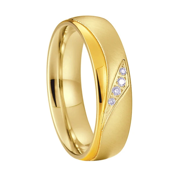 engagement wedding rings for men and women lover's alliance couples 14k rose gold plated ladies fashion jewelry finger ring