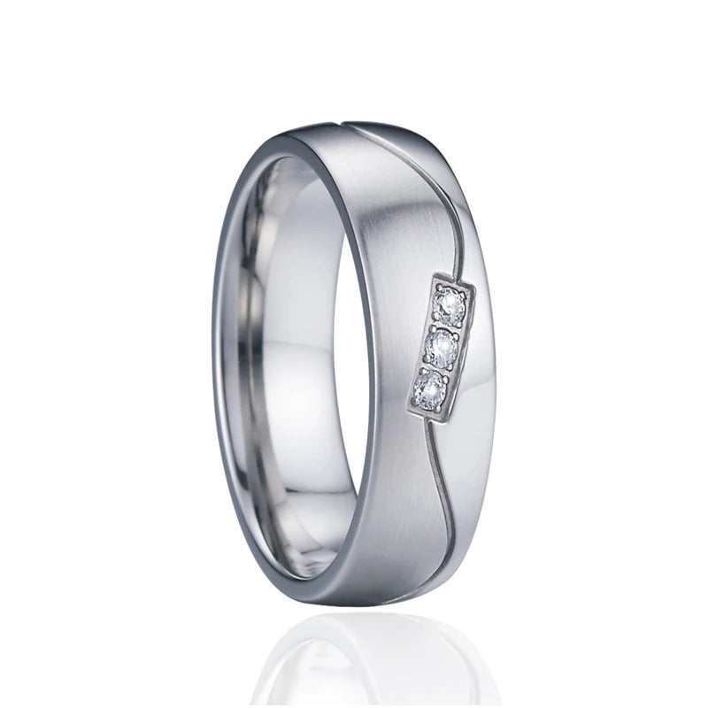 engagement wedding rings for men and women lover's alliance couples 14k rose gold plated ladies fashion jewelry finger ring