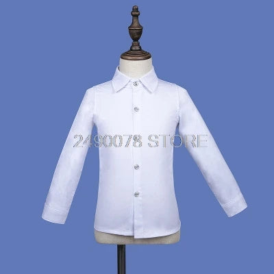 Flower Boys Wedding Suit Japan Kids Jacket Vest pants 3Pcs Set Children Formal Tuxedo Host Dance Party Performance Dress Costume