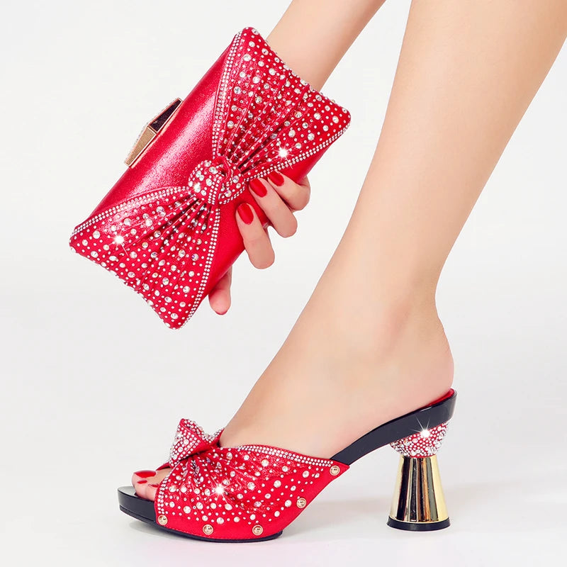 shoes for women 2025 Sexy slippers High heels Nigeria Africa Suitable for Party wedding Birthday Wearing slipper