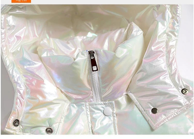 2025 Female Winter Waterproof Long Parkas Cotton Padded Jacket Women Hooded Thick Warm Snow Coat Fashion Oversized Outerwear