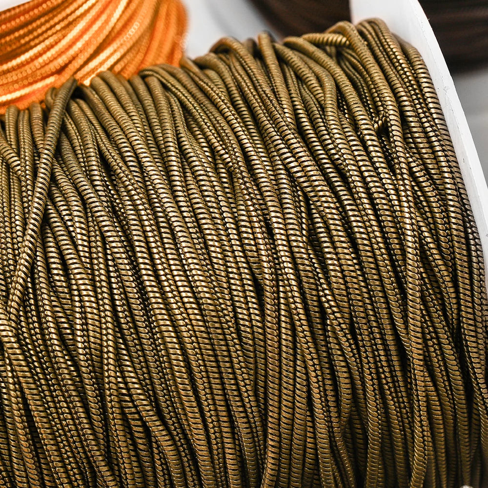 2M/lot 1.2-1.6mm Gold Color Copper Snake Chains For DIY Men Women Necklace Jewelry Making Findings Supplies Accessories