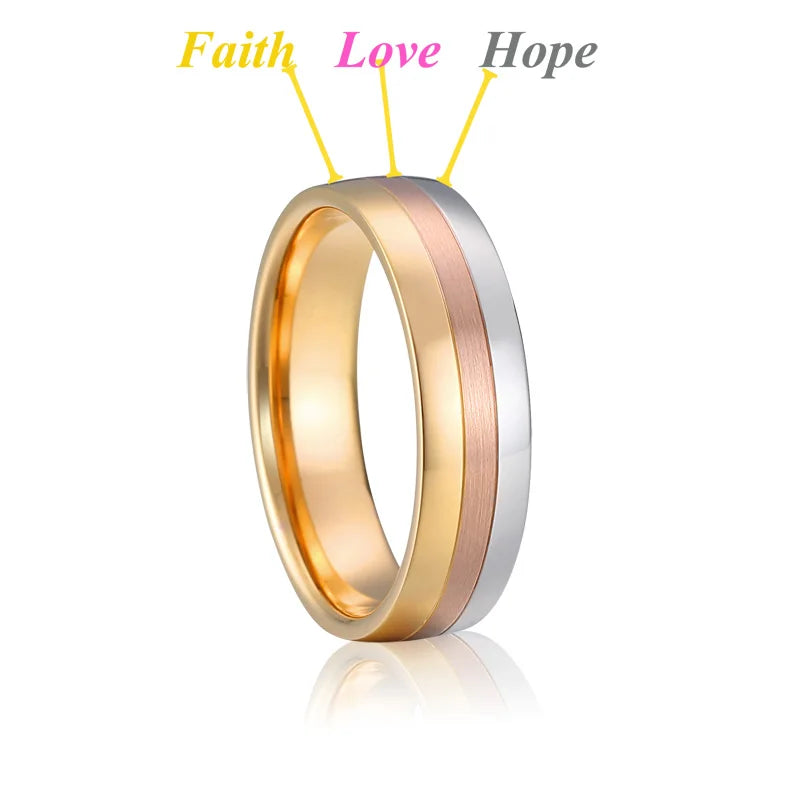 engagement wedding rings for men and women lover's alliance couples 14k rose gold plated ladies fashion jewelry finger ring