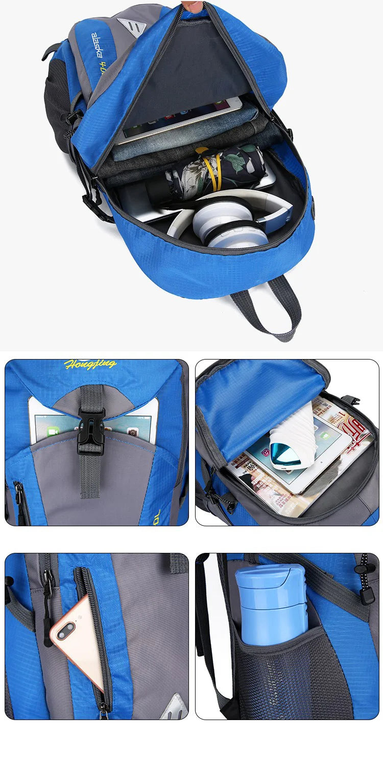 Anti-theft Mountaineering Waterproof Backpack Men Riding Sport Bags Outdoor Camping Travel Backpacks Climbing Hiking Bag For Men